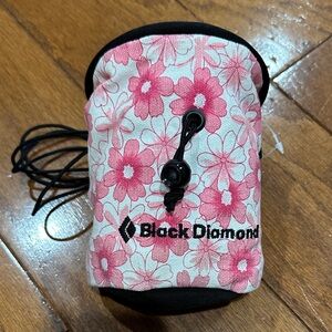 Black Diamond Pink Floral Chalk Bag